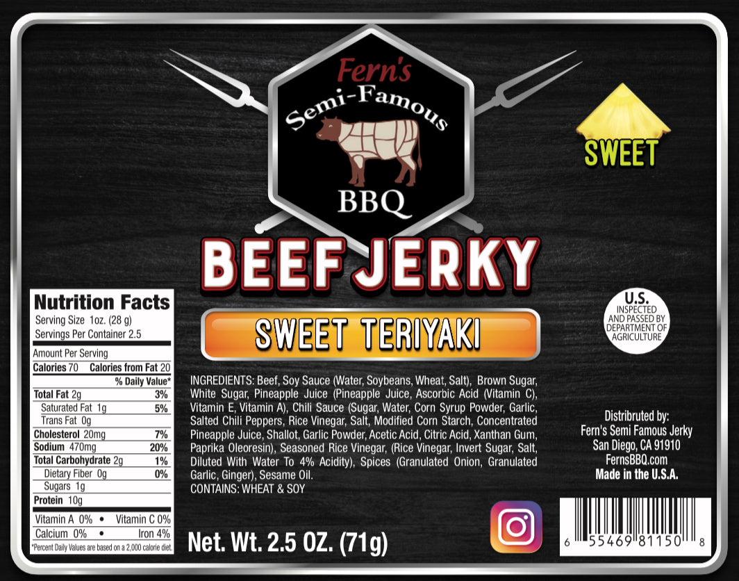 Sweet Teriyaki Jerky