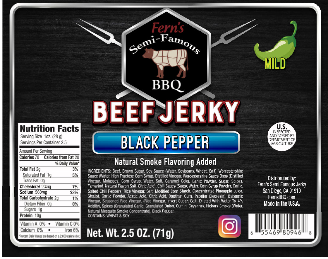 Black Pepper Jerky